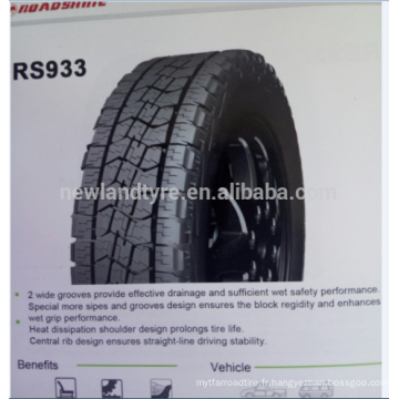 fournisseurs de porcelaine 4wd pneus 285 / 75r16 camion léger pneus de voiture